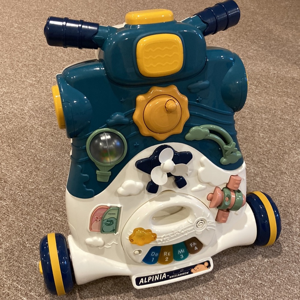 Baby Walker, 3 in 1 Sit-to-Stand Learning Walker, Multiple Activity Center